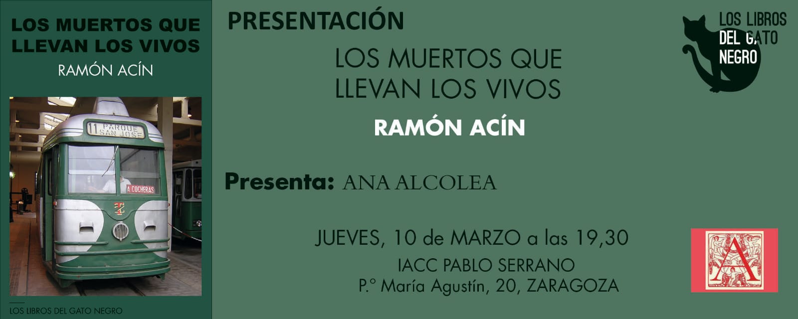 Ramón Acín presenta Los muertos que llevan los vivos