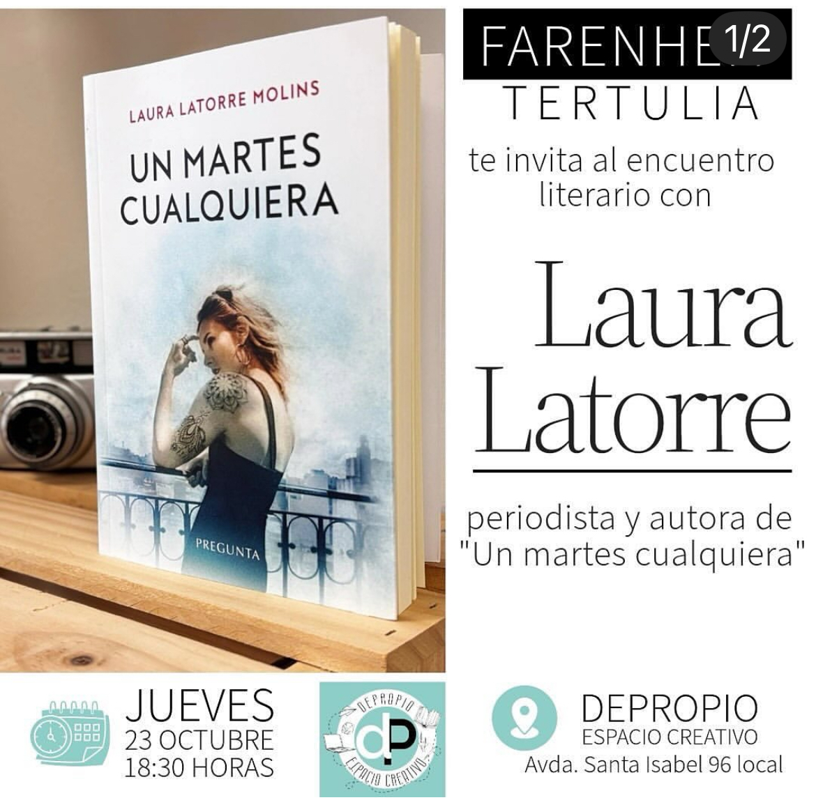 Encuentro con Laura Latorre en Espacio Creativo