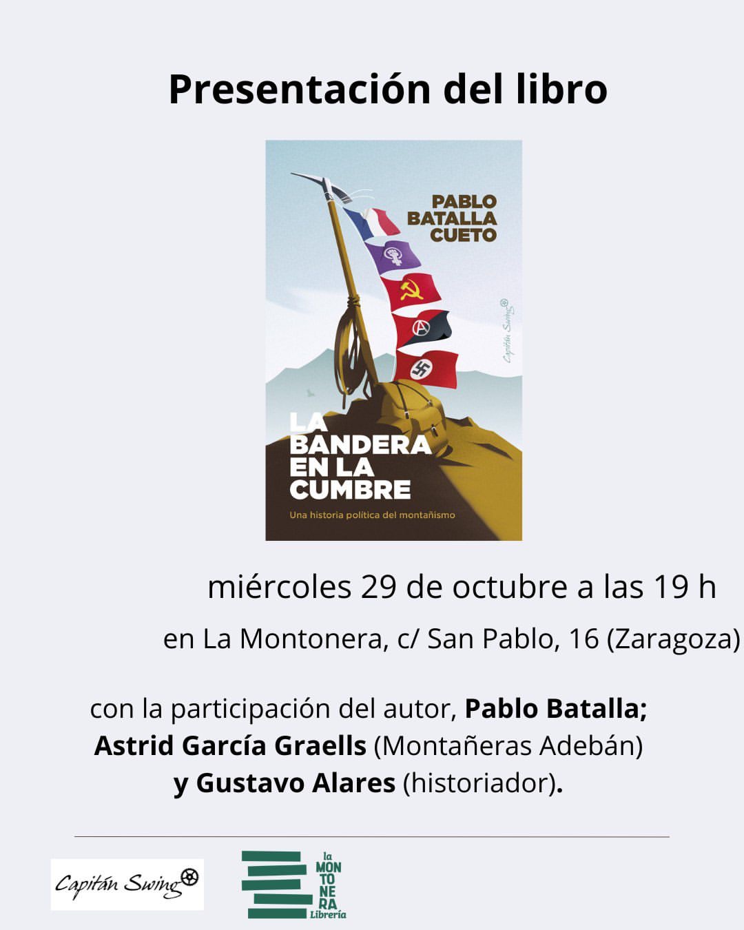 Pablo Batalla presenta 'La bandera en la cumbre’