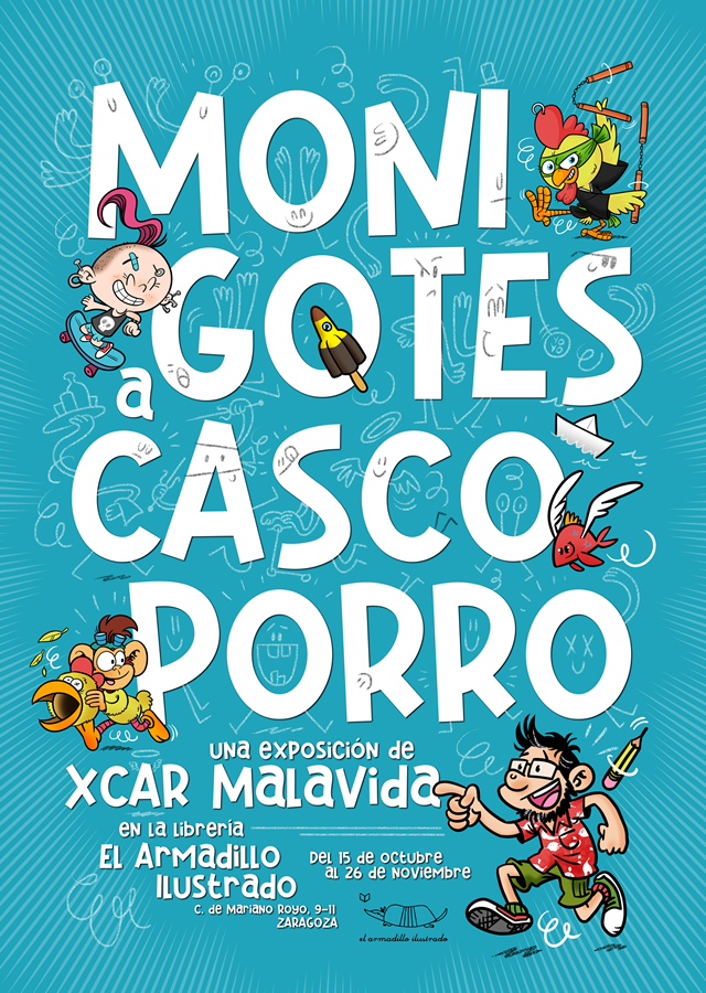 Xcar Malavida inaugura exposición en El Armadillo Ilustrado