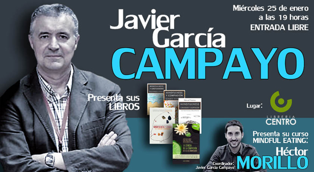 Javier García Campayo presenta sus libros en Librería Centro