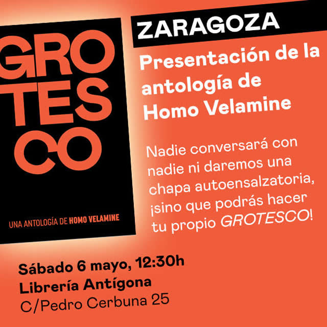 Anónimo García presenta en Zaragoza su última obra, Grotesco