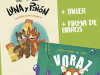Presentación de los libros 'Voraz', de Isra y Mariela Cisneros, y 'Luna y Piñón', de Isra y Alex