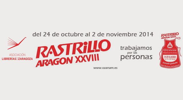 La Asociación de Librerías de Zaragoza colabora con el Rastrillo de Aragón