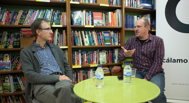 Raúl Usón y  Fernando Sanmartín en Cálamo